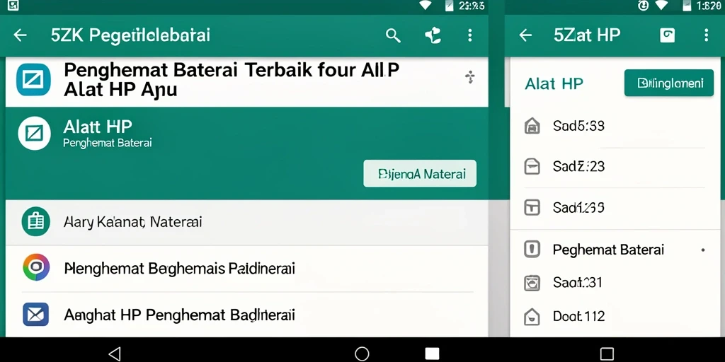 Antarmuka 5ZK yang intuitif untuk penghemat baterai.
