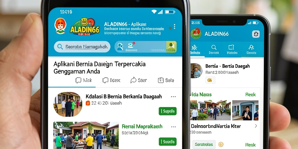 Tampilan antarmuka ALADIN66 yang menarik dan informatif untuk berita daerah.