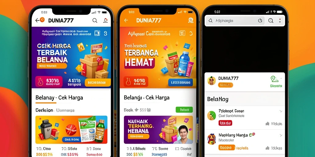 Tampilan antarmuka DUNIA777 yang sederhana dan efektif untuk cek harga.