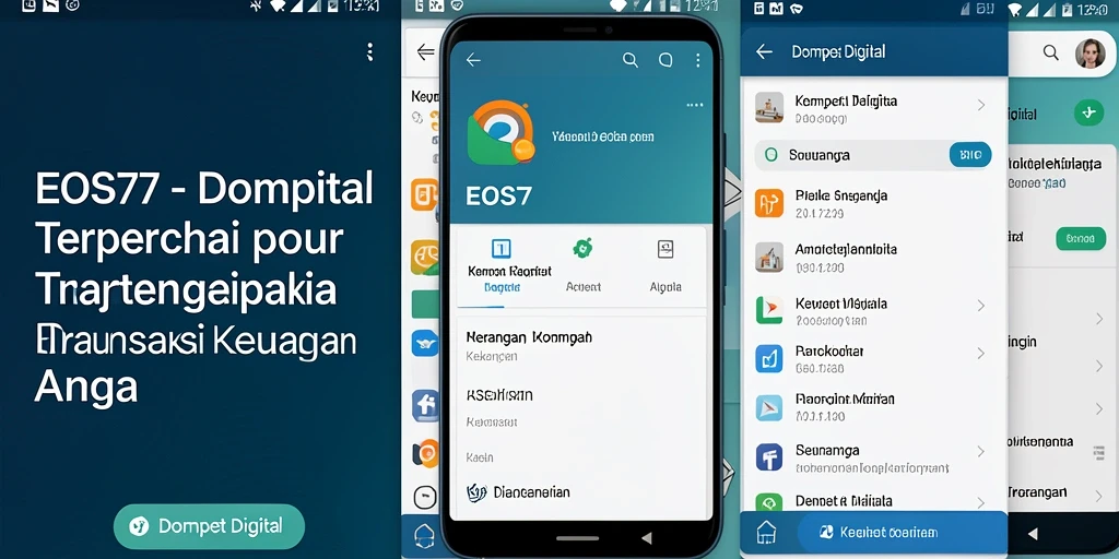Tampilan antarmuka utama EOS77 yang modern dan intuitif.