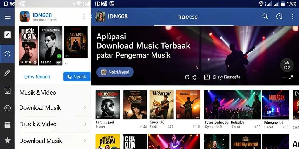 Tampilan antarmuka IDN668 yang modern dan user-friendly.