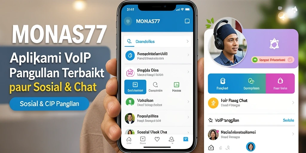 Antarmuka intuitif dan fitur VoIP Panggilan yang canggih dari MONAS77.