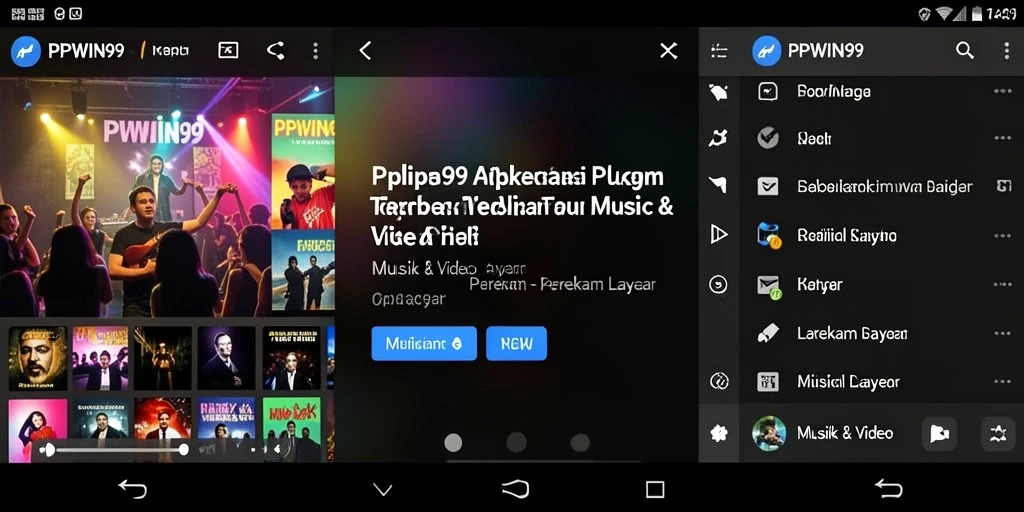 Tampilan antarmuka aplikasi PPWIN99 untuk perekaman layar.